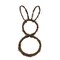 Grapevine Wall Bunny Hanging Decor 19 Inch Natural Twig Easter Spring Door Wall Accent - Set of 2